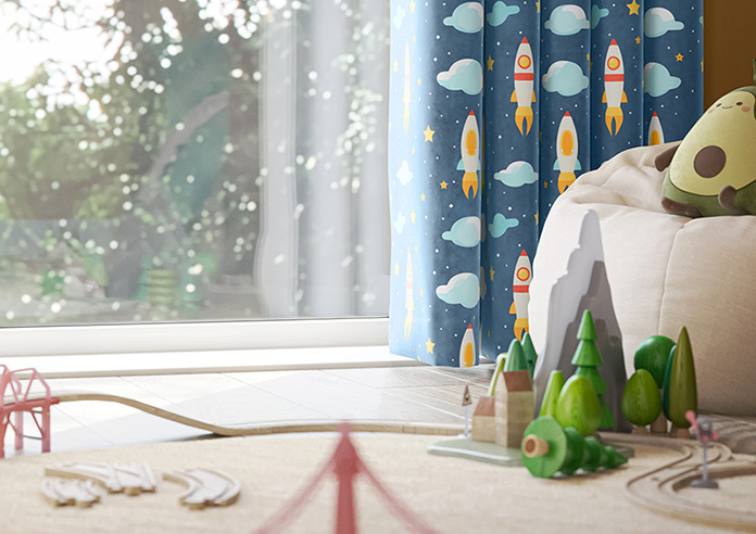 Blast Off, Spacebound - Made to Measure Curtains - Image 5